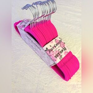 Juicy Couture Hot Pink Velvet Hangers